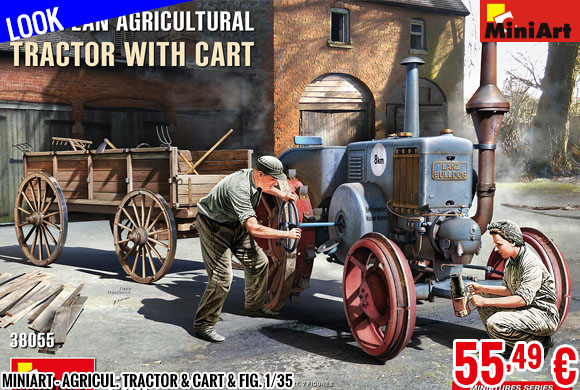 Look - MiniArt - Agricul. Tractor & Cart & Fig. 1/35