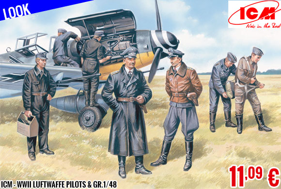 Look - ICM - WWII Luftwaffe Pilots & Gr.1/48