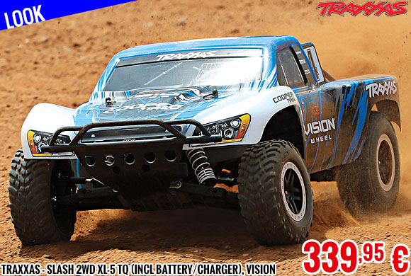 Look - Traxxas - Slash 2WD XL-5 TQ (incl battery/charger), Vision