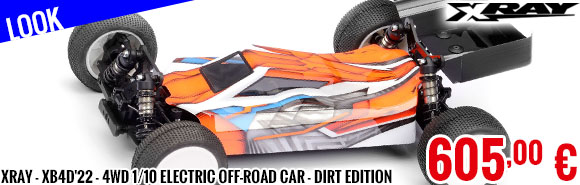 Look - XRay - XB4D'22 - 4WD 1/10 Electric Off-Road Car - Dirt Edition