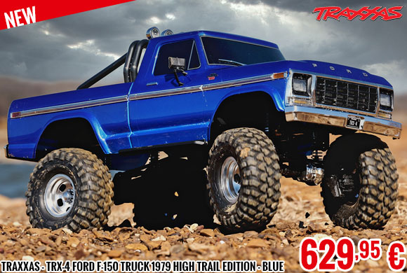 New - Traxxas - TRX-4 Ford F-150 Truck 1979 High Trail Edition - Blue
