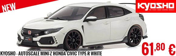 New - Kyosho - Autoscale Mini-Z Honda Civic Type-R White (MA020)