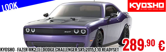 Look - Kyosho - Fazer MK2 (L) Dodge Challenger SRT 2015 Purple 1:10 Readyset