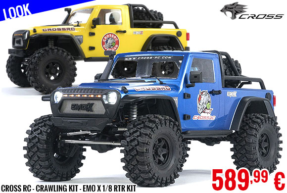 Look - Cross RC - Crawling kit - EMO X 1/8 RTR kit