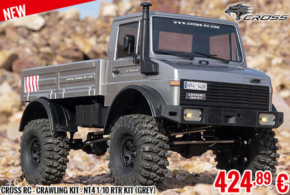 New - Cross RC - Crawling kit - NT4 1/10 RTR Kit (grey)