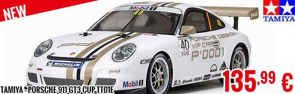 New - Tamiya - Porsche 911 GT3 Cup TT01E
