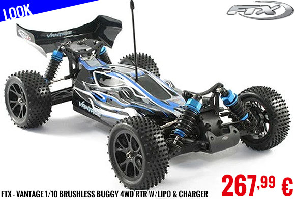 Look - FTX - Vantage 1/10 Brushless Buggy 4WD RTR W/LiPo & Charger