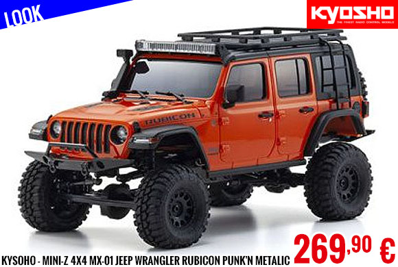 Look - Kysoho - Mini-Z 4X4 MX-01 Jeep Wrangler Rubicon Punk'n Metalic