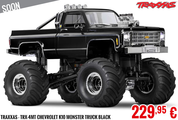 Soon - Traxxas - TRX-4MT Chevrolet K10 Monster Truck Black