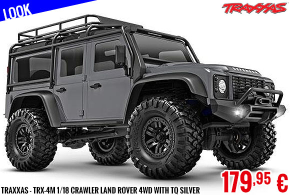 Look - Traxxas - TRX-4M 1/18 Crawler Land Rover 4WD Electric Truck with TQ Silver
