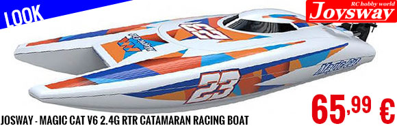 Look - Josway - Magic Cat V6 2.4G RTR Catamaran Racing Boat