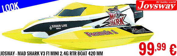 Look - Josway - Mad Shark V3 F1 Mini 2.4G RTR Boat 420 mm