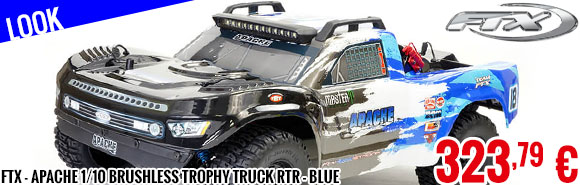 Look - FTX - Apache 1/10 Brushless Trophy Truck RTR - Blue