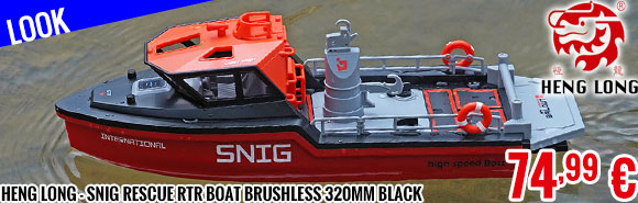 Look - Heng Long - SNIG Rescue RTR Boat Brushless 320mm Black