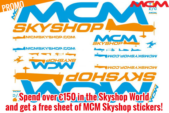 Promo - Spend over €150 in the Skyshop World and get a free sheet of MCM Skyshop stickers!