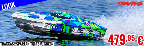 Look - Traxxas - Spartan TQi TSM, Green