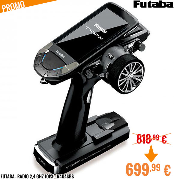Soldes - Futaba - Radio 2,4 GHz 10PX + R404SBS