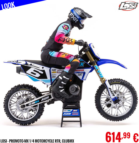 Look - Losi - Promoto-MX 1/4 Motorcycle RTR, ClubMX