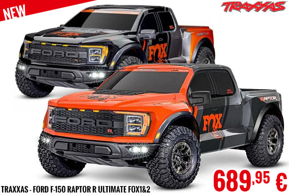 New - Traxxas - Ford F-150 Raptor R Ultimate FOX1&2