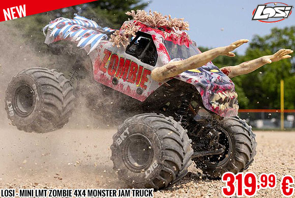 New - Losi - Mini LMT Zombie 4x4 Monster Jam Truck