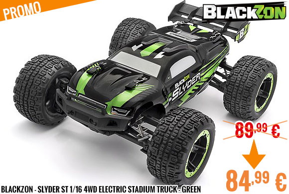 Promo - BlackZon - Slyder ST 1/16 4WD Electric Stadium Truck - Green
