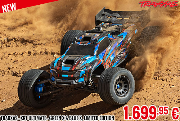 New - Traxxas - XRT Ultimate - Green X & Blue X, Limited Edition