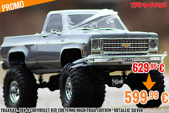 Promo - Traxxas - TRX-4 Chevrolet K10 Cheyenne High Trail Edition - Metallic Silver