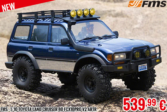 New - FMS - 1/10 Toyota Land Cruiser 80 FCX10Pro V2 ARTR