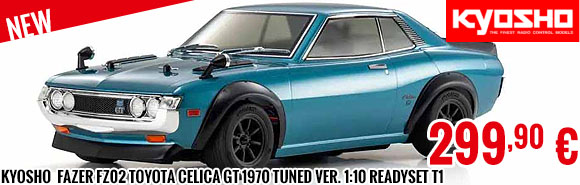 New - Kyosho  Fazer FZ02 Toyota Celica GT 1970 Tuned Ver. 1:10 Readyset T1