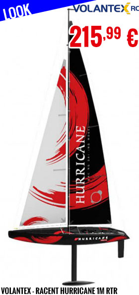 Look - Volantex - Racent Hurricane Sail Yacht Boat 1m RTR
