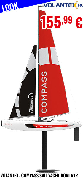 Look - Volantex - Compass Sail Yacht Boat RTR