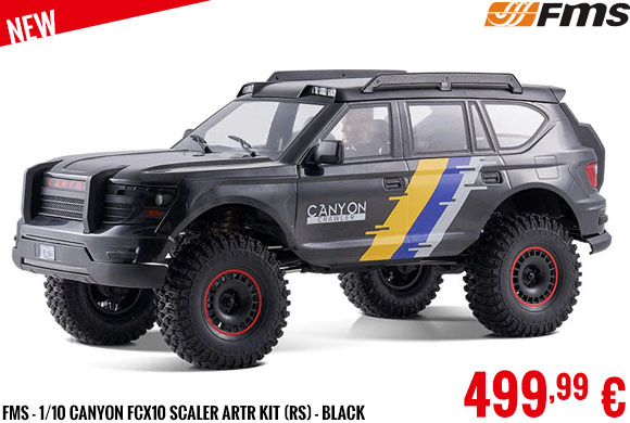 New - FMS - 1/10 Canyon FCX10 Scaler ARTR kit (RS) - Black