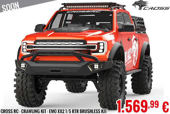 Soon - Cross RC - Crawling kit - EMO XX2 1/5 RTR Brushless kit