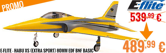 Promo - E-Flite - Habu XS (eXtra Sport) 80mm EDF BNF Basic with AS3X+ and SAFE Select