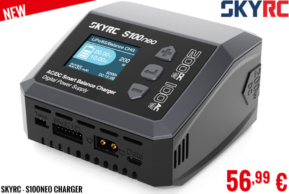 New - SkyRC - S100neo Charger