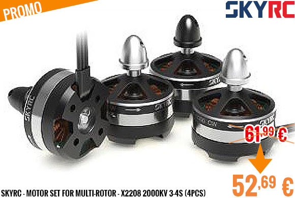 Promo - SkyRC - Motor set for Multi-rotor - X2208 2000KV 3-4S (4pcs)