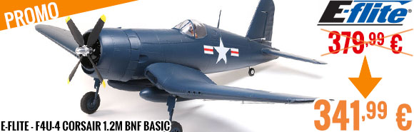 Soldes - E-Flite - F4U-4 Corsair 1.2m BNF Basic