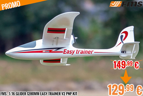 Promo - FMS - 1/16 Glider 1280mm Easy Trainer V2 PNP kit