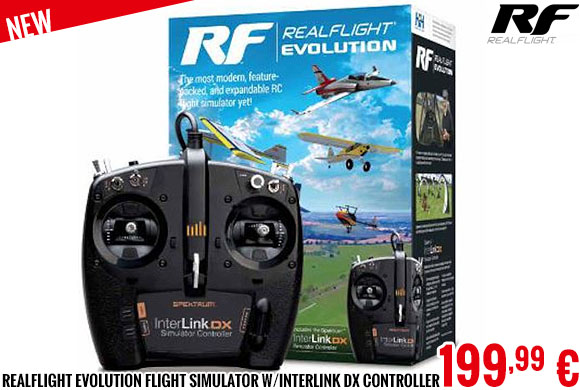 New - Real Flight - RealFlight Evolution RC Flight Simulator with InterLink DX Controller