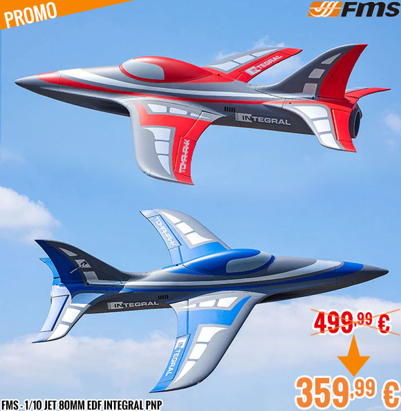 Promo - FMS - 1/10 Jet 80mm EDF Integral PNP