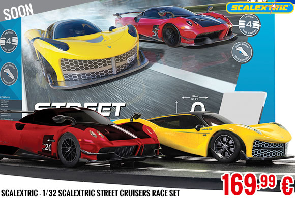 Soon - Scalextric - 1/32 Scalextric Street Cruisers Race Set