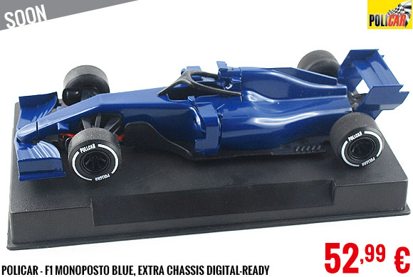 Soon - Policar - F1 Monoposto Blue, Extra Chassis Digital-Ready