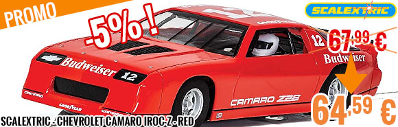 Promo - Scalextric - Chevrolet Camaro IROC-Z - Red
