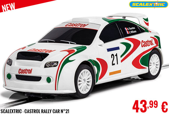 New - Scalextric - Castrol Rally Car n°21