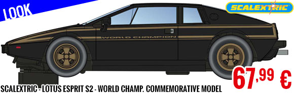 Look - Scalextric - Lotus Esprit S2 - World Championship Commemorative Model