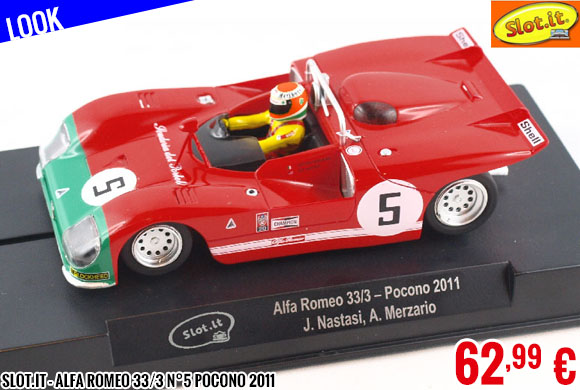 Look - Slot.it - Alfa Romeo 33/3 n°5 Pocono 2011
