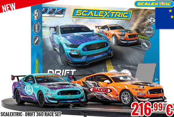 New - Scalextric - Drift 360 Race Set