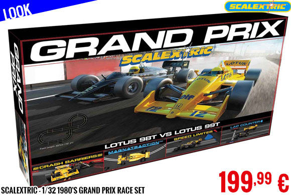 Look - Scalextric - 1/32 1980's Grand Prix Race Set