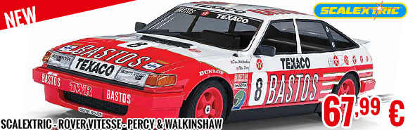 New - Scalextric - Rover Vitesse - 1986 Donington 500kms - Percy & Walkinshaw