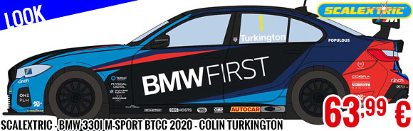 Look - Scalextric - BMW 330i M-Sport BTCC 2020 - Colin Turkington